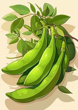 Green Beans Illustration