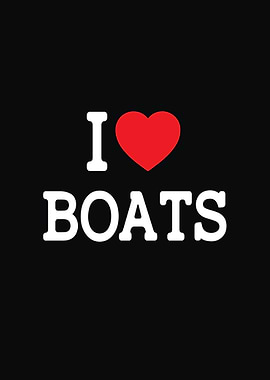 I Love Boats Graphic
