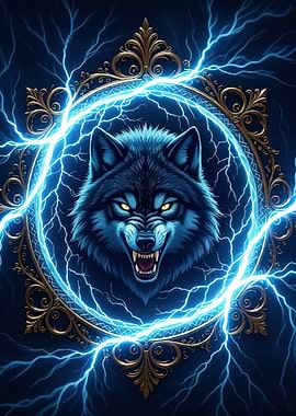Wolf Lightning Aura