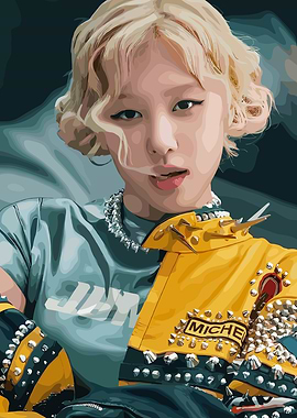 Rose Blackpink Vector Art Portrait