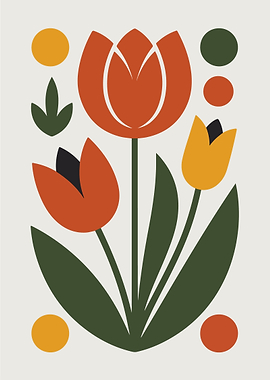 Abstract Floral Art Print