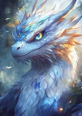 Elegant White Dragon