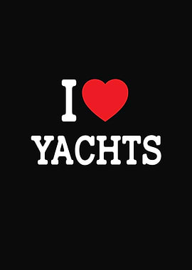 I Love Yachts Graphic