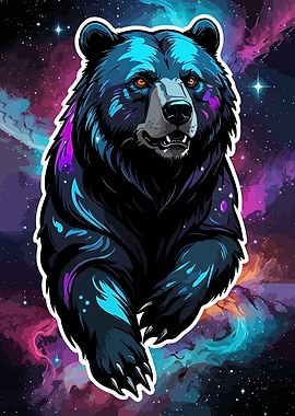 Cosmic Bear Illustration