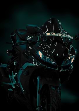 Black Ducati Motorcycle