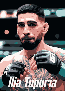 Ilia Topuria UFC Fighter Portrait