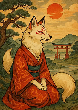 Kitsune Kimono Torii Gate
