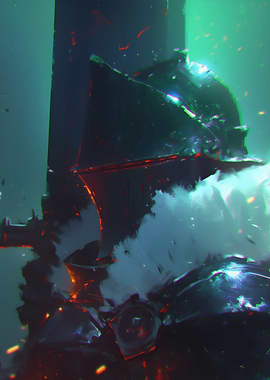 Dark Knight Armor Digital Art