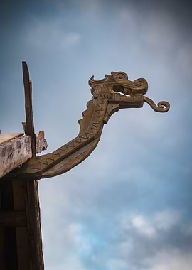 Viking Ship Dragon Head