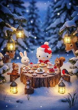 Hello Kitty's Winter Tea Party