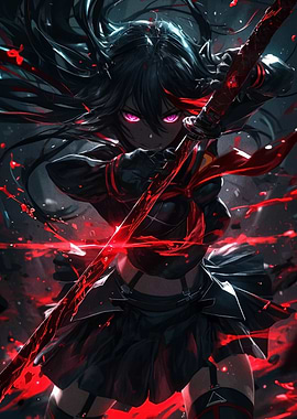 Anime Girl with Sword