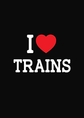 I Love Trains Graphic