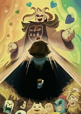 Undertale: Asriel Dreemurr and Frisk