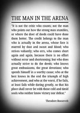 The Man in the Arena Quote