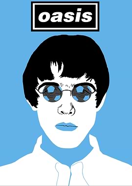 Oasis Band Portrait Illustration
