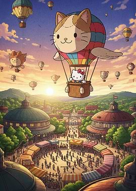 Hello Kitty Hot Air Balloon Festival