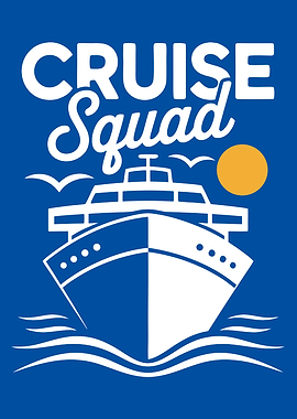 Cruise Squad Graphic with Ship