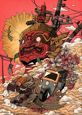 Thai Culture Digital Art Composition