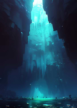 Icy Cave Exploration