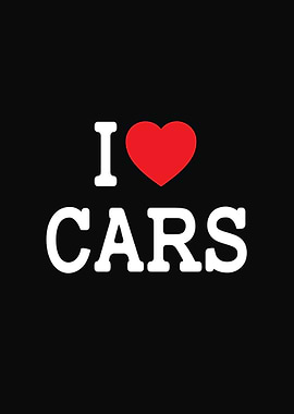 I Love Cars Graphic