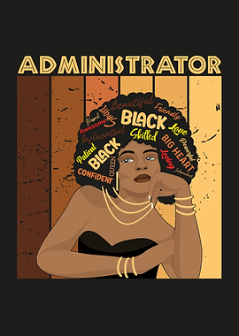 Administrator Black Woman Worker Black History Month