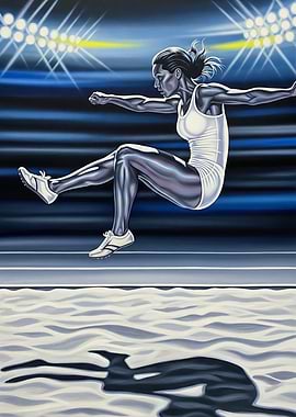 L'ENVOL NOCTURNE (The Nocturnal Flight) - Original Art Deco Artwork