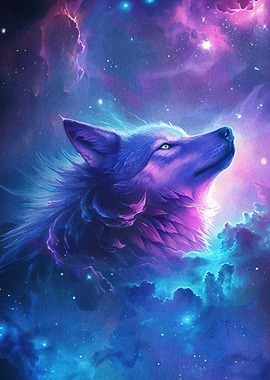 Cosmic Wolf Howling Nebula