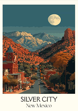 Silver City, New Mexico Travel Poster