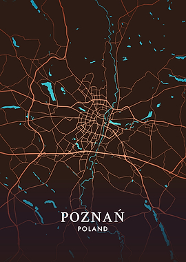 Poznan City Map