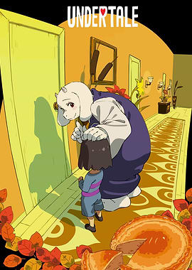 Undertale: Toriel and Frisk Illustration