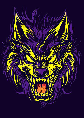 Stylized Wolf Illustration