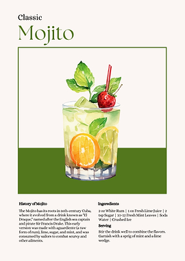 Classic Mojito Cocktail