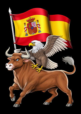 Spanish Bull and Eagle