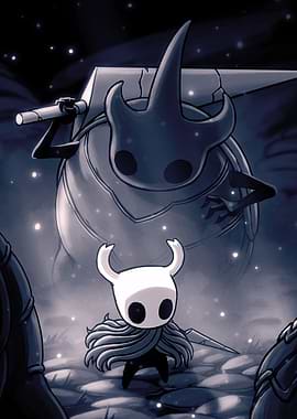 Hollow Knight and Elderbug Illustration