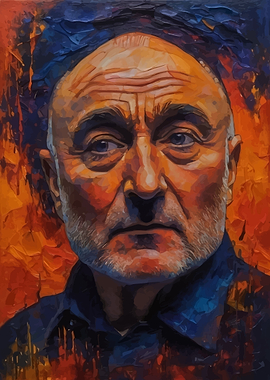 Phil Collins Portrait Painting
