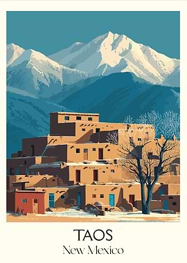 Taos New Mexico Landscape Art