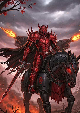 Knight Horseback Cannons