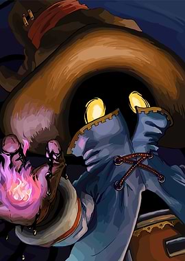 Vivi Ornitier casting magic illustration