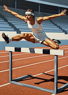 LA HAIE ÉLÉGANTE (The Elegant Hurdle) - Original Art Deco Artwork