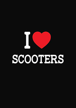 I Love Scooters Graphic