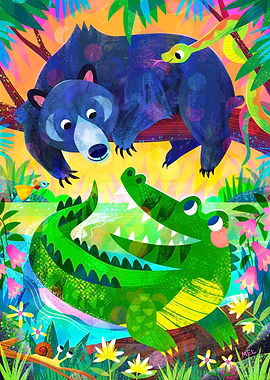 Bear and Crocodile