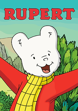 Rupert Bear Cartoon Illustration