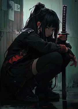 Anime Girl with Katana