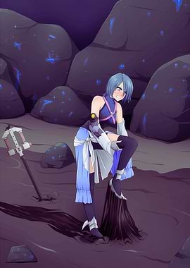 Aqua from Kingdom Hearts in distress