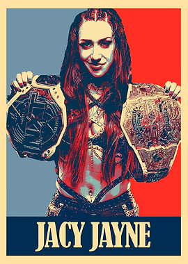 Jacy Jayne Wrestling Champion Poster