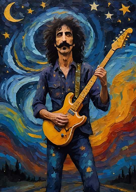 Frank Zappa Starry Night Guitar
