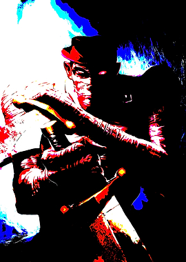 Intense Comic Book Character Illustration