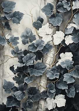 Ivy Birch Tree Botanical