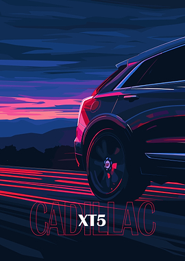 Cadillac XT5 Car Illustration