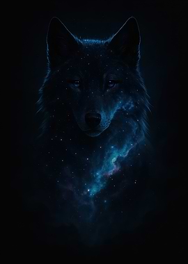 Celestial Wolf Portrait
